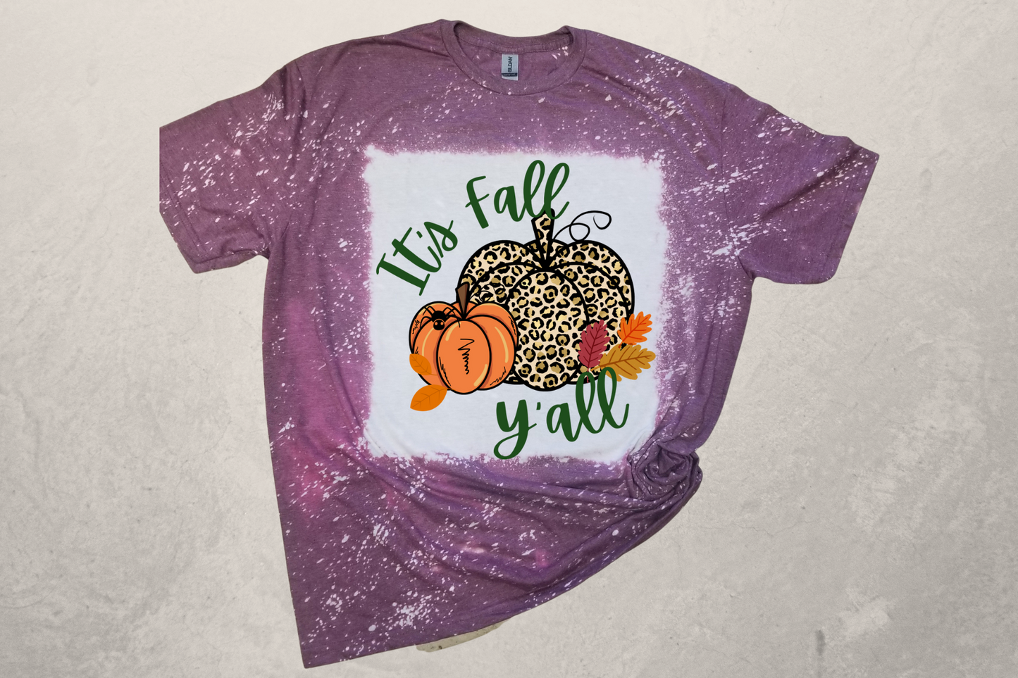 It's Fall Y'all Leopard Print Pumpkin Sublimation T-Shirt