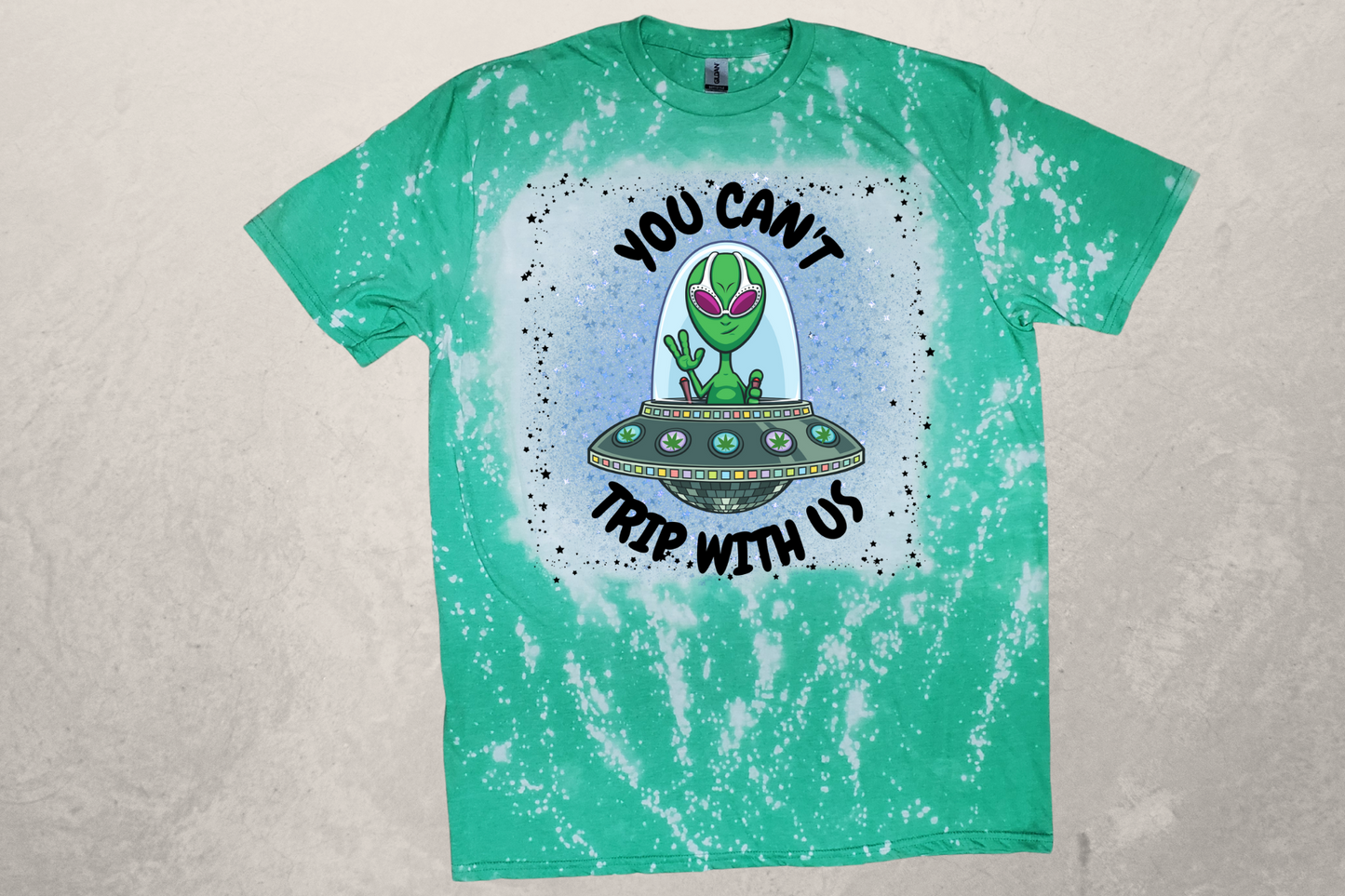 UFO Alien Can't Trip with Us Sublimation T-Shirt