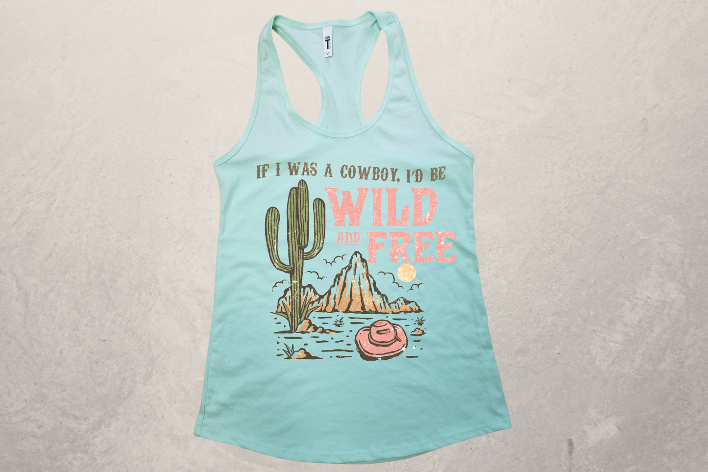 Wild & Free Sublimation Racerback Tank Top