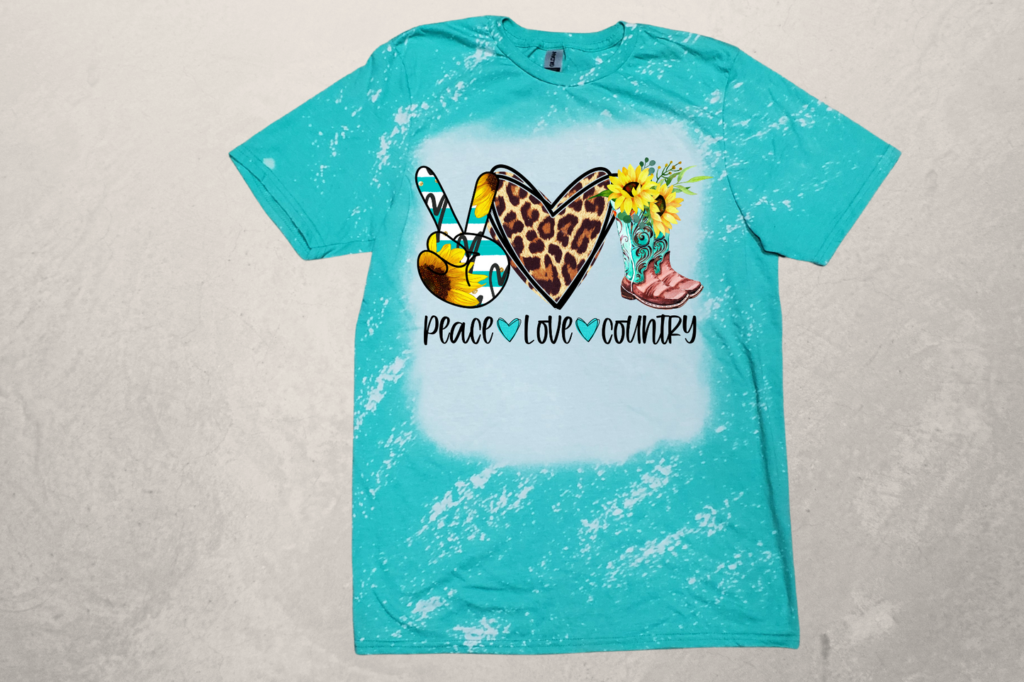 Peace Love Country2 Sublimation T-Shirt