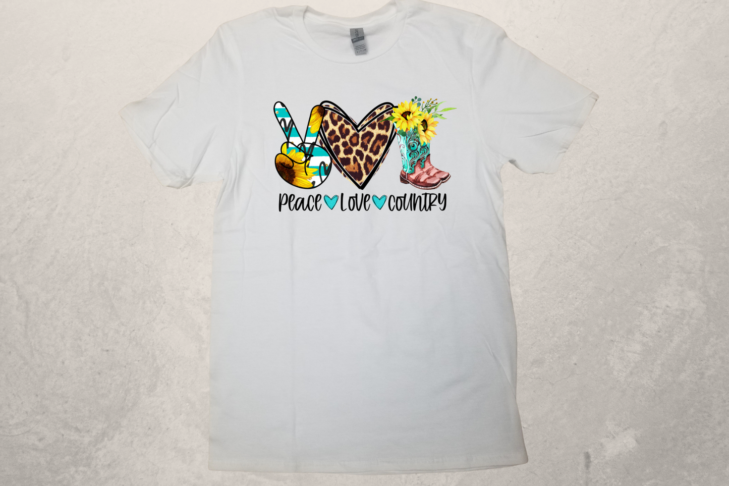 Peace Love Country2 Sublimation T-Shirt