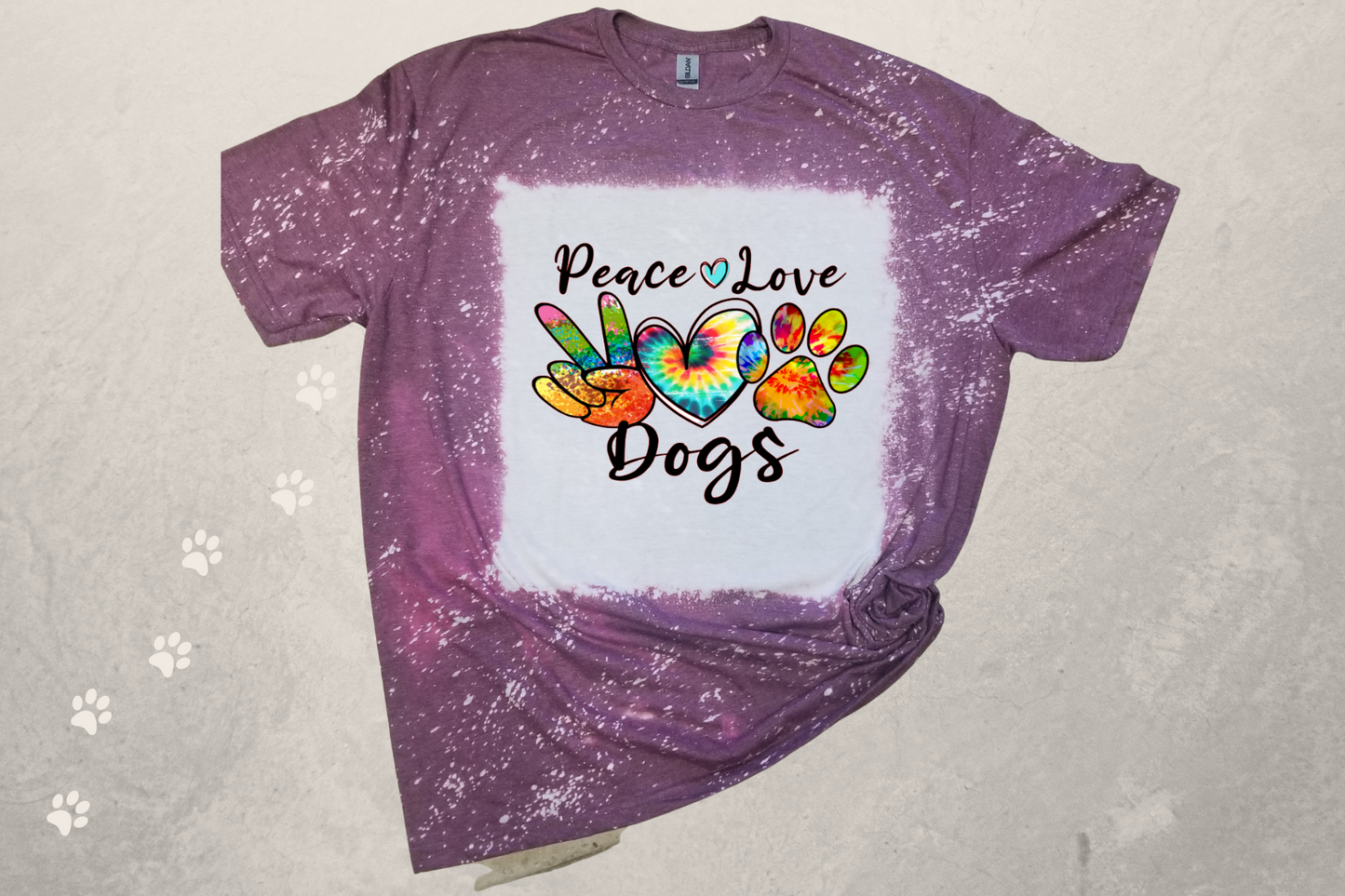 Peace Love Dogs Sublimation T-Shirt