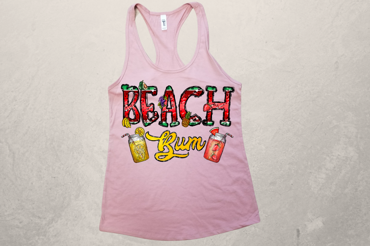 Beach Bum Sublimation Racerback Tank Top