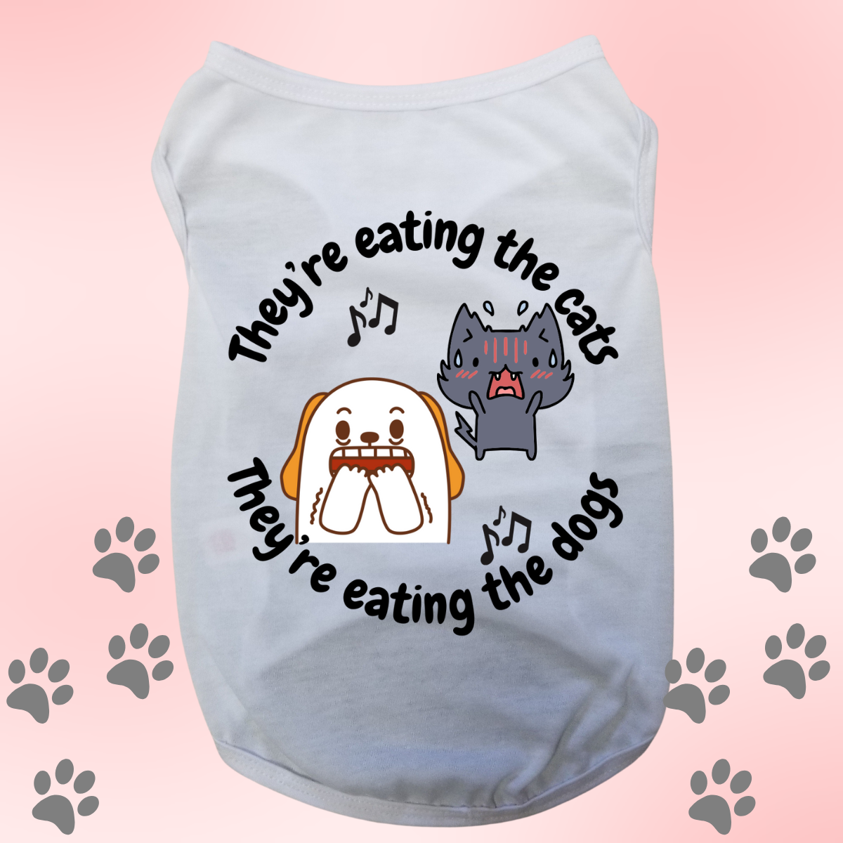 Eating Cats and Dogs Sublimation T-Shirt