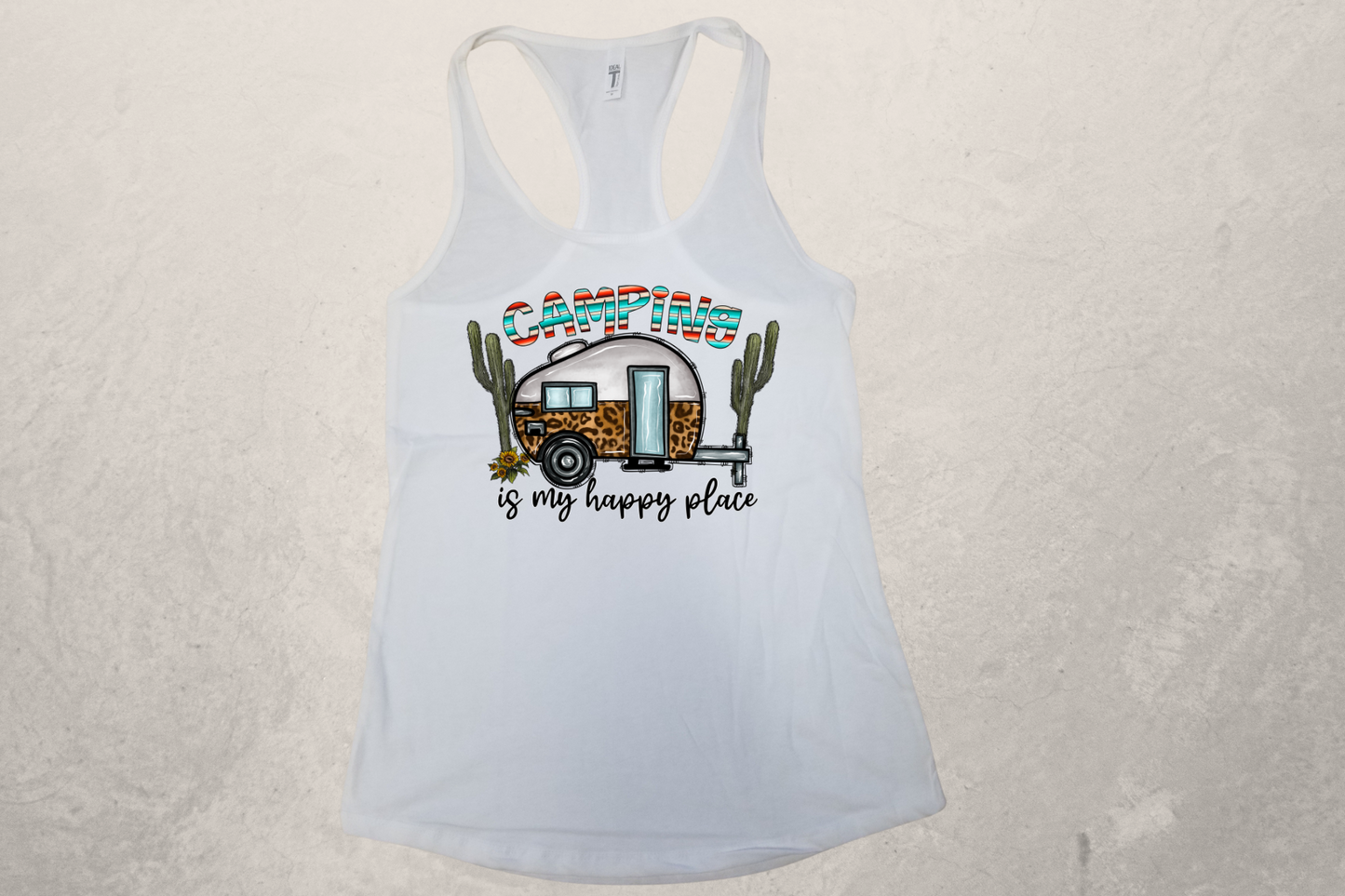 Camping Life Sublimation Racerback Tank Top