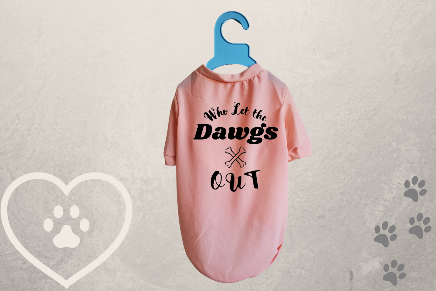 Who Let the Dawgs Out Sublimation Pet T-shirt