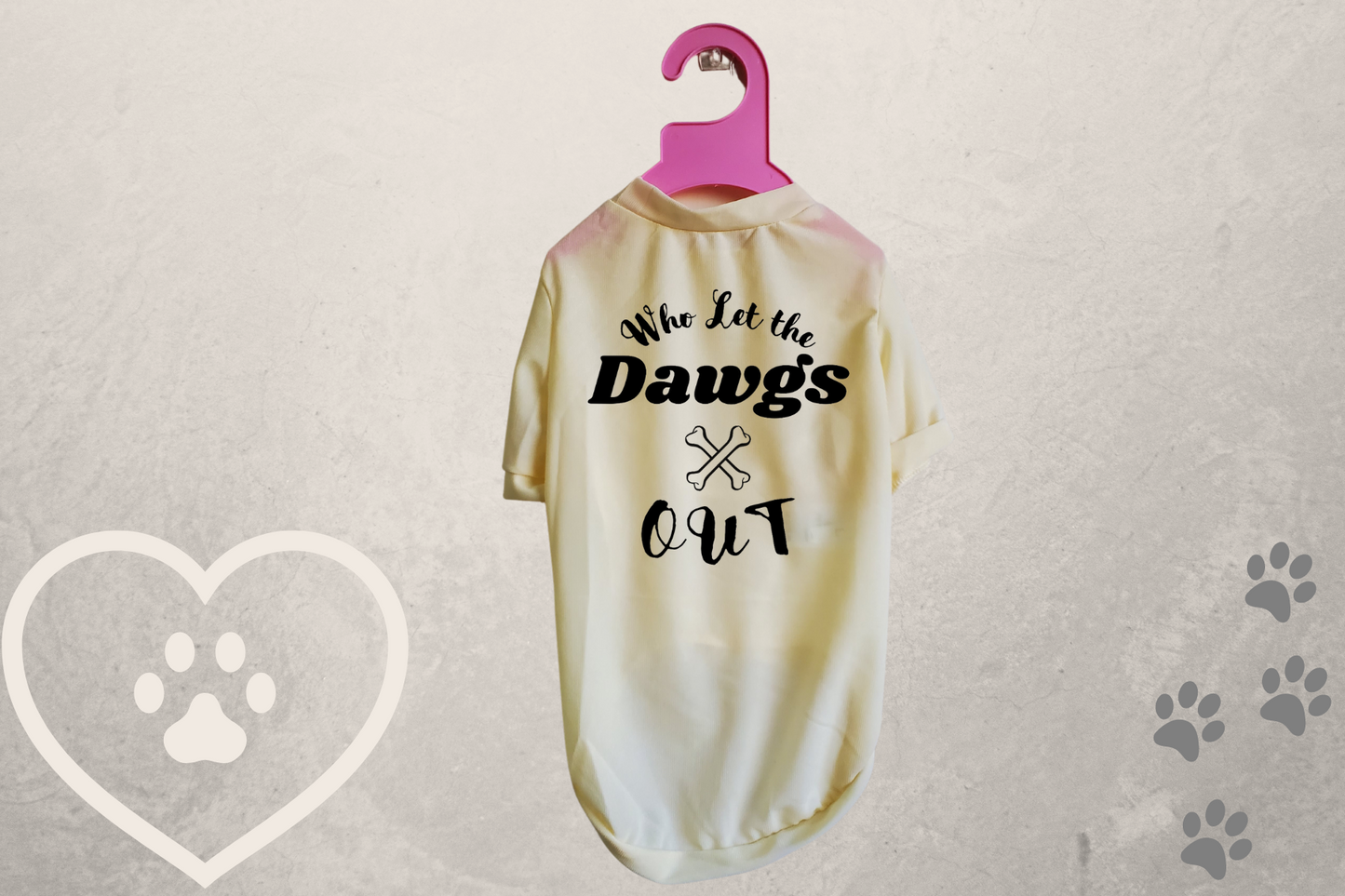 Who Let the Dawgs Out Sublimation Pet T-shirt