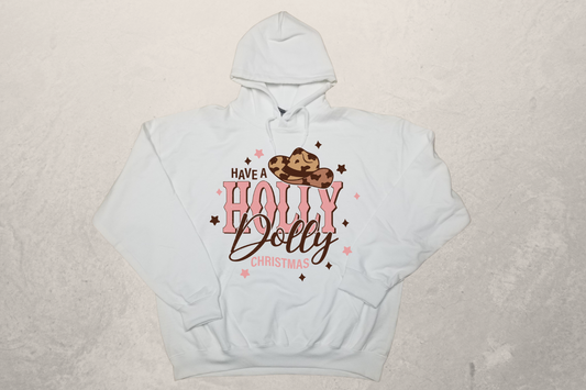 Holly Dolly Christmas Sublimation Hoodie