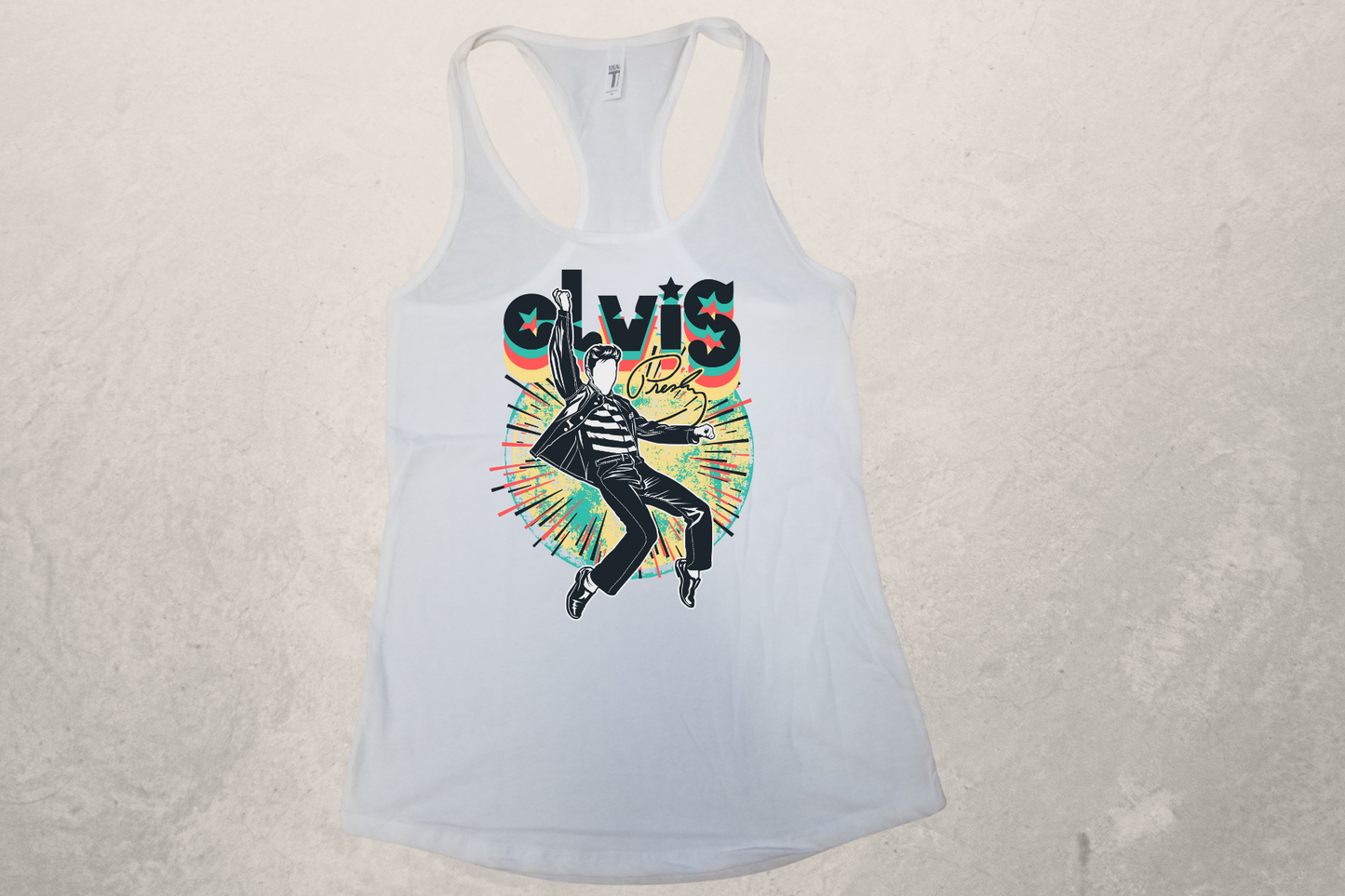 Elvis Vegas Sublimation Racerback Tank Top