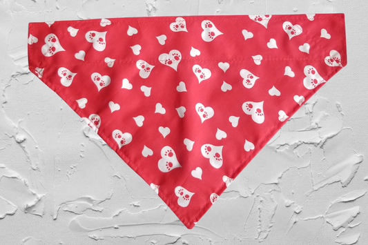 Red Heart Bandana