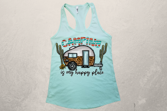 Camping Life Sublimation Racerback Tank Top