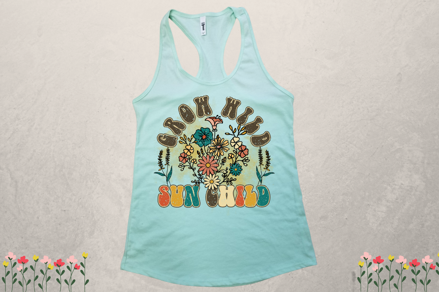 Grow Wild Sublimation Racerback Tank Top