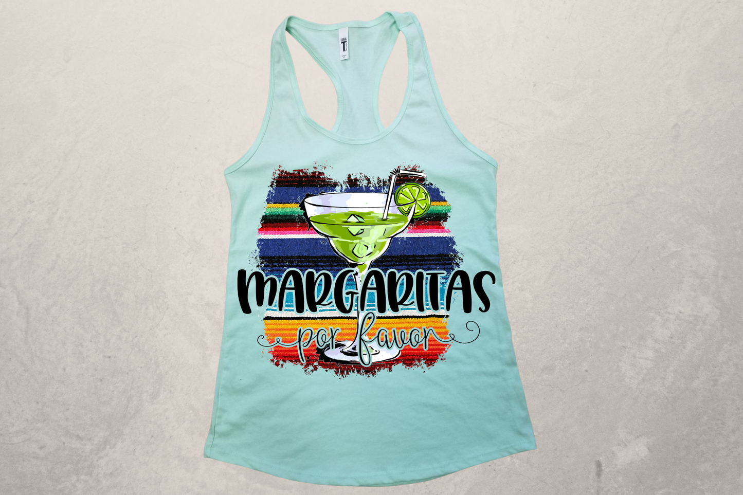 Margaritas Sublimation Racerback Tank Top