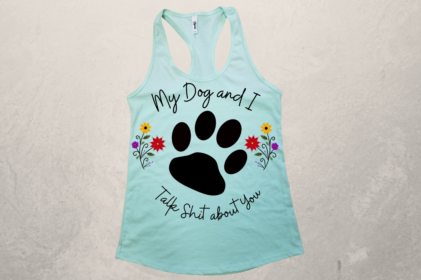 My Dog and I Sublimation Racerback Tank Top