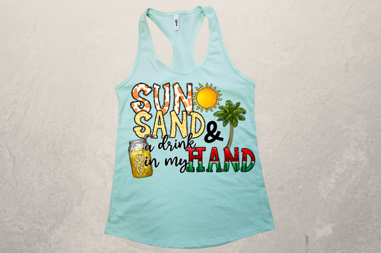 Sun & Sand Sublimation Racerback Tank Top