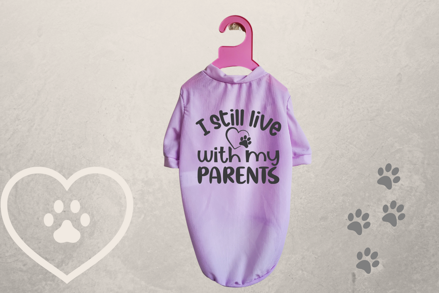 Living with My Parents Sublimation Pet T-Shirt