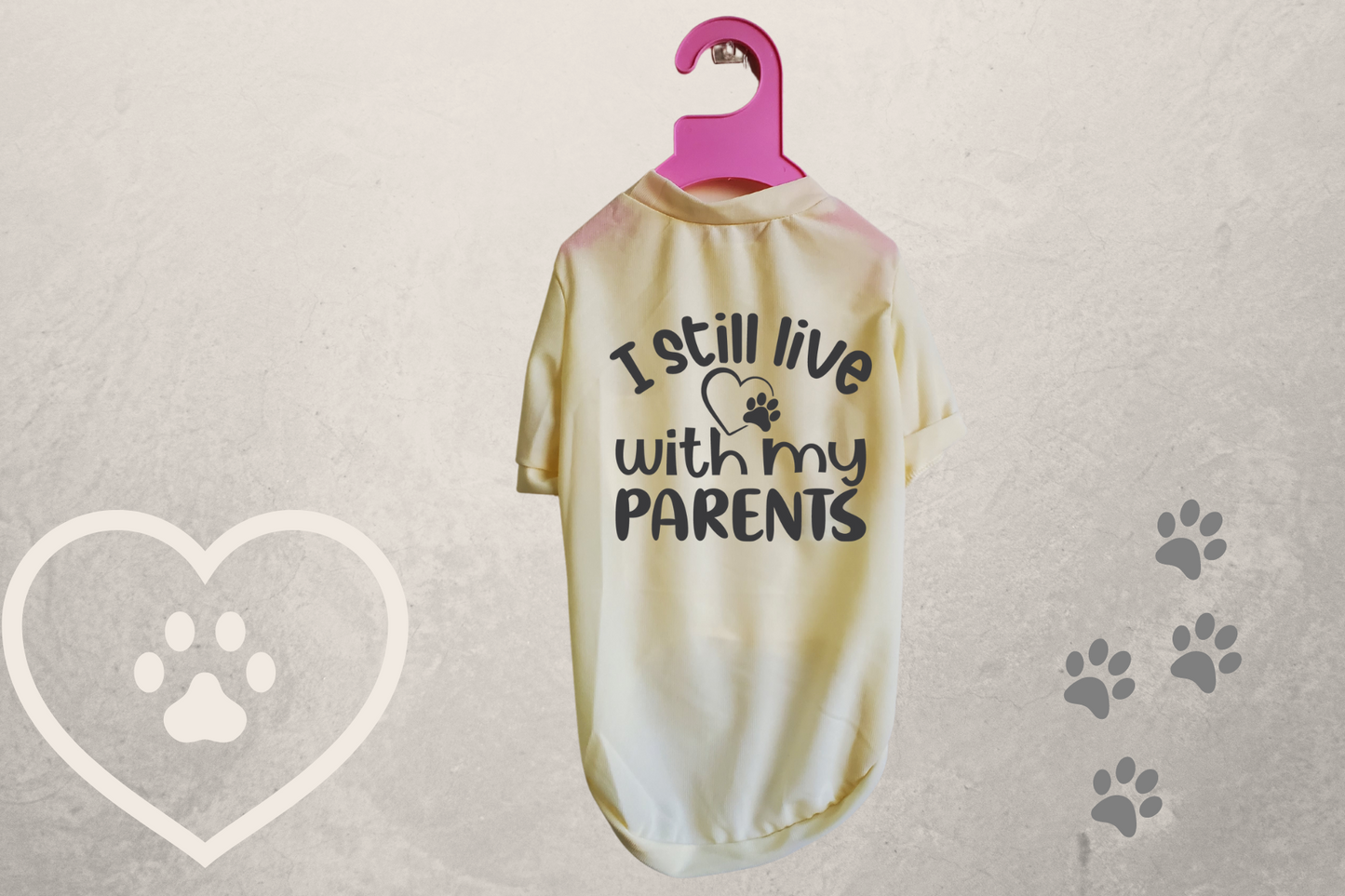 Living with My Parents Sublimation Pet T-Shirt