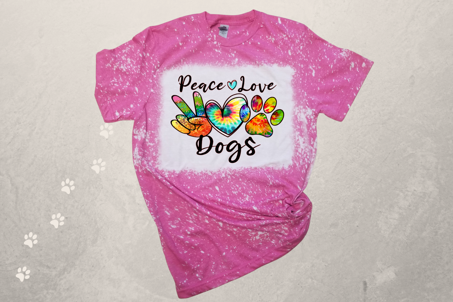 Peace Love Dogs Sublimation T-Shirt