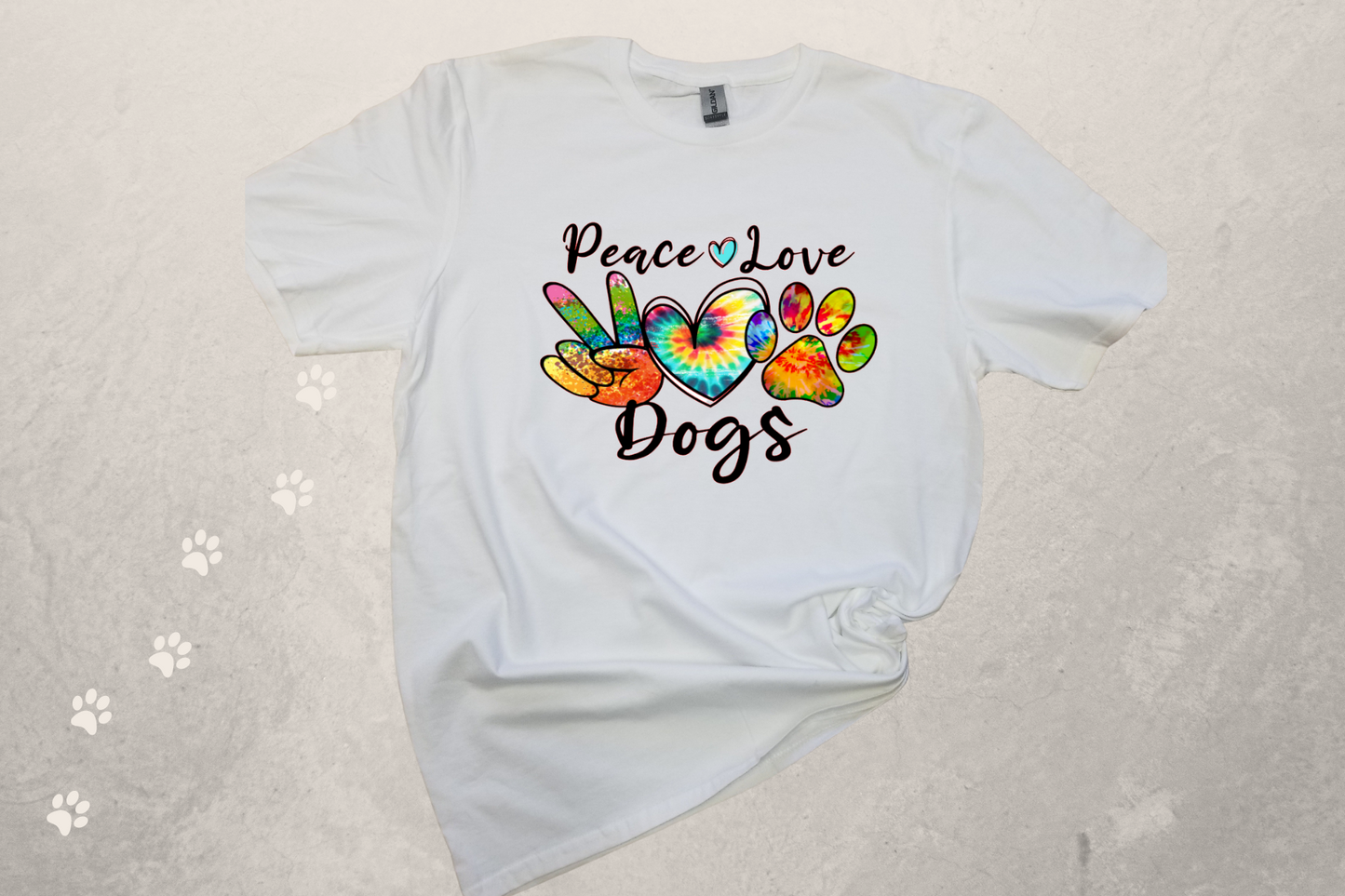 Peace Love Dogs Sublimation T-Shirt