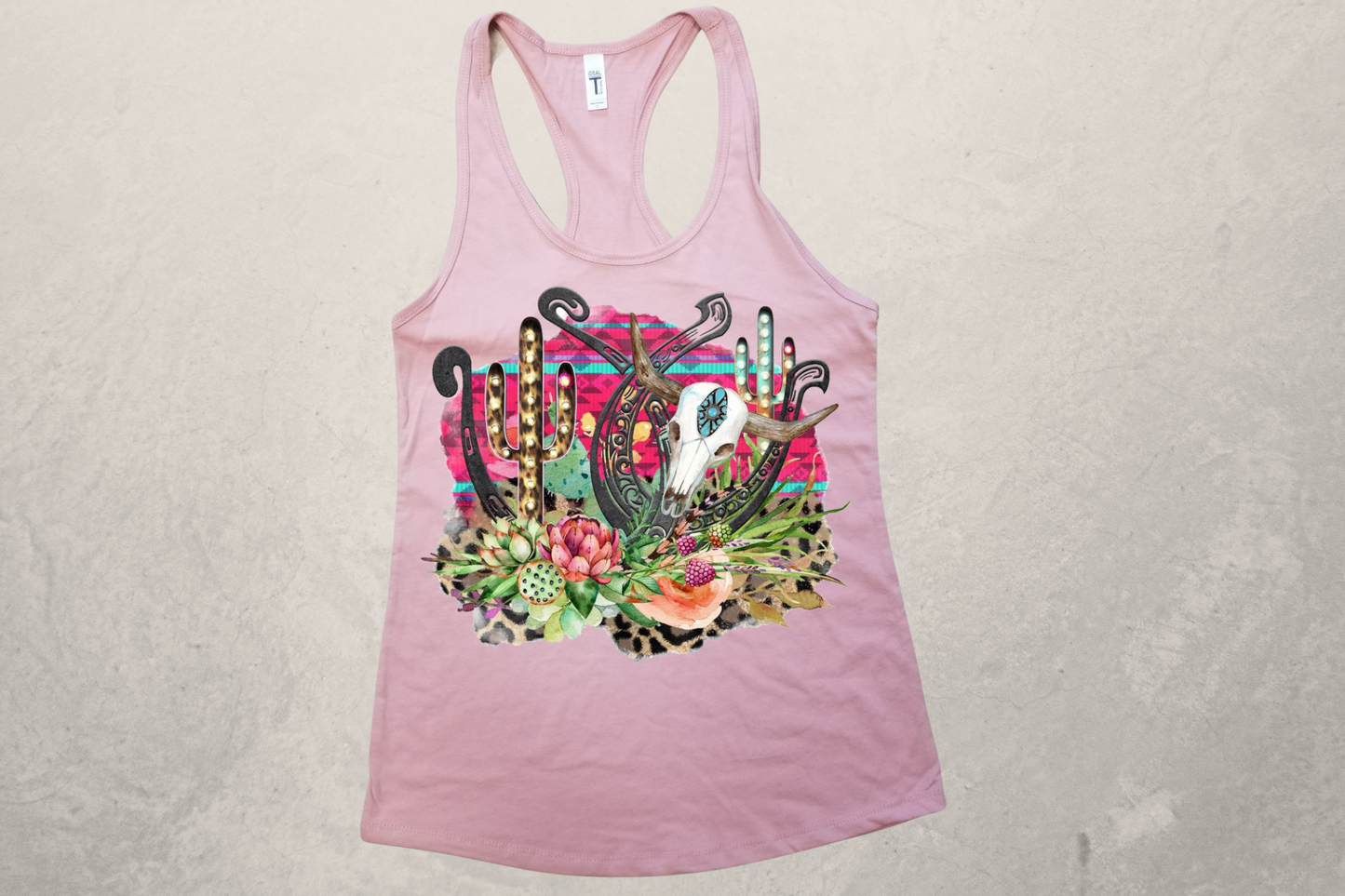 Desert Blossom Sublimation Racerback Tank Top