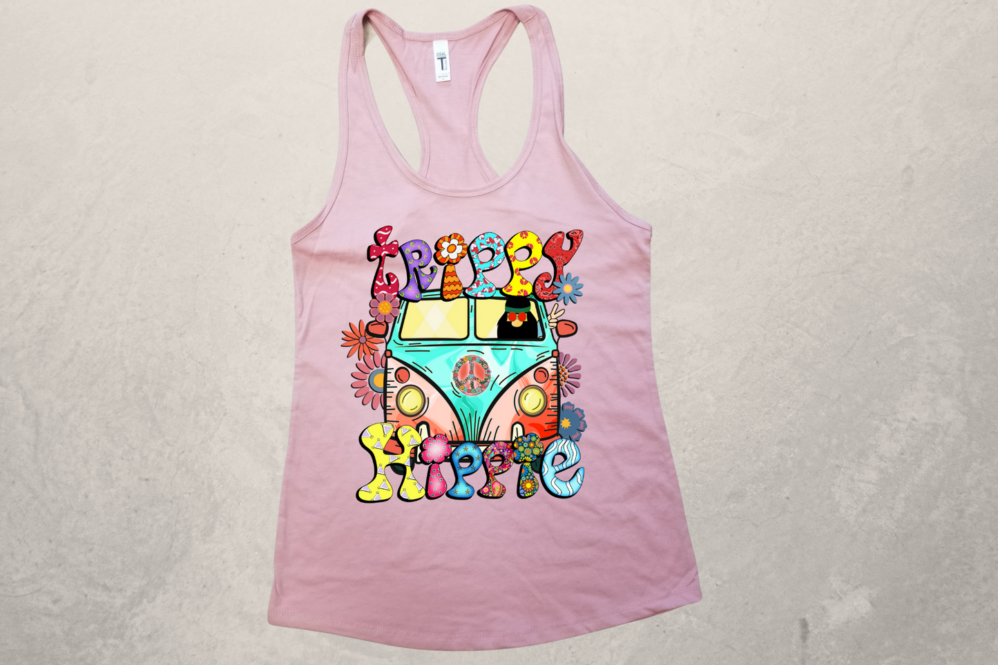 Trippy Hippie Sublimation Racerback Tank Top