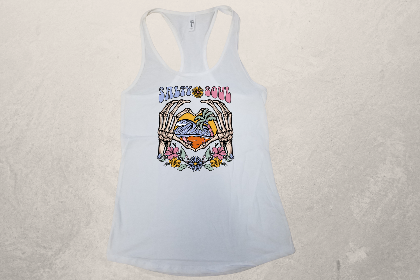 Salty Soul Sublimation Racerback Tank Top