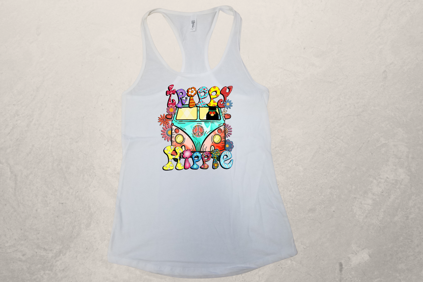 Trippy Hippie Sublimation Racerback Tank Top